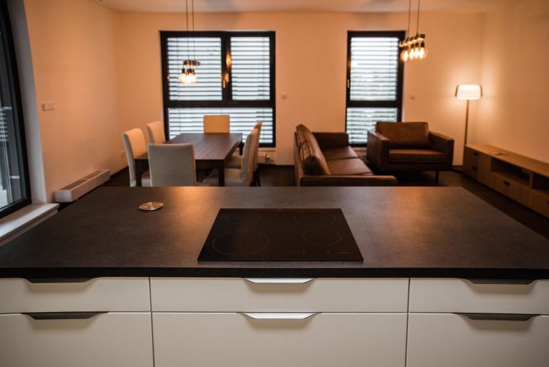 Reference / LIVING: BÍLÝ LESK - LAK, DESKA - SIRUS, 10,2m - foto Reference / LIVING: BÍLÝ LESK - LAK, DESKA - SIRUS, 10,2m - foto